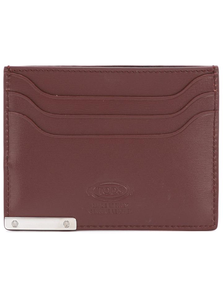 Tod's Logo Embossed Cardholder - Brown