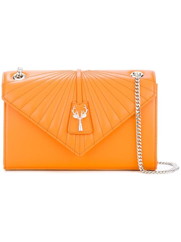 Savas Mini 'stefanie' Shoulder Bag, Women's, Yellow/orange, Calf Leather