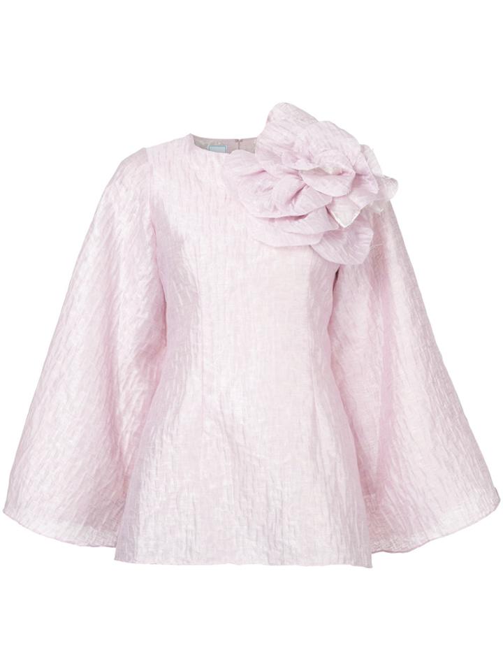 Bambah Magnolia Flower Tunic - Pink & Purple
