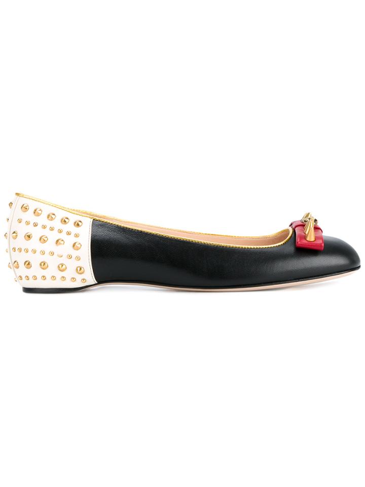 Gucci Studded Ballerina Pumps - Multicolour