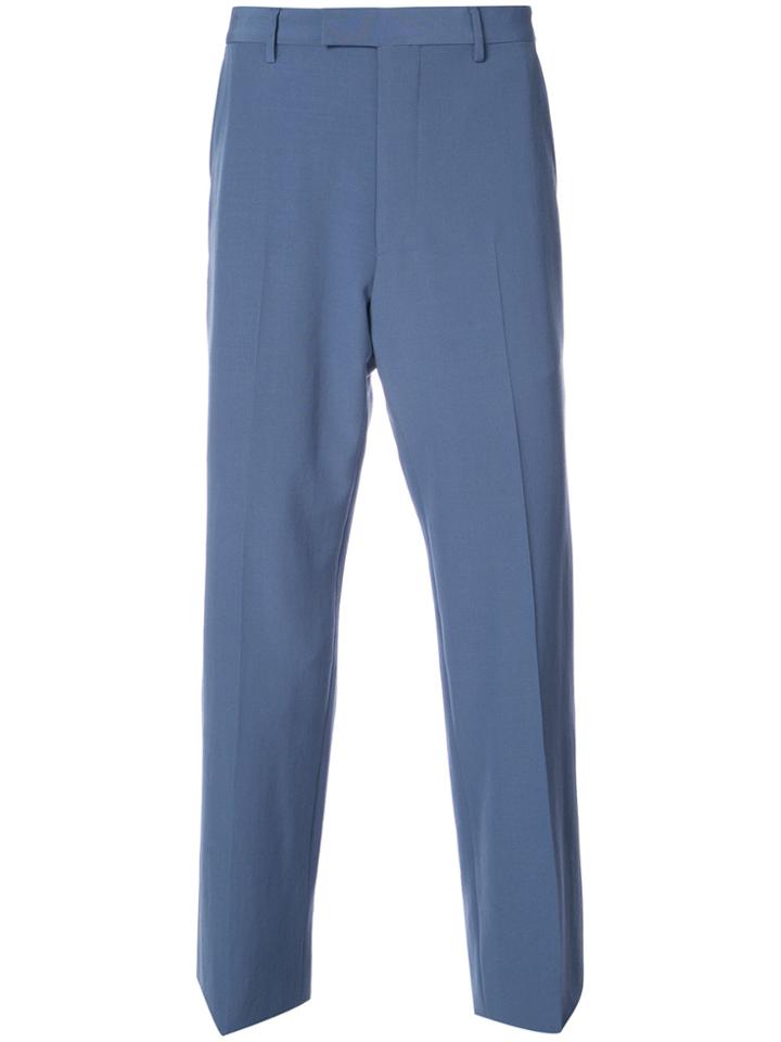 Gucci Straight Leg Tailored Trousers - Blue