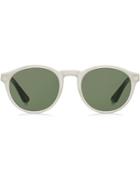 Tommy Hilfiger Matte Round Sunglasses - White
