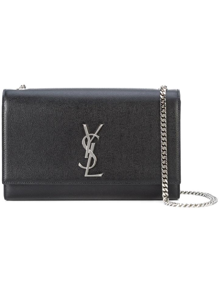 Saint Laurent Medium Kate Monogram Shoulder Bag - Black