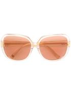 Dita Eyewear Square Tinted Sunglasses - Pink & Purple