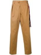 Just Cavalli Relaxed-fit Tailored Trousers - Brown
