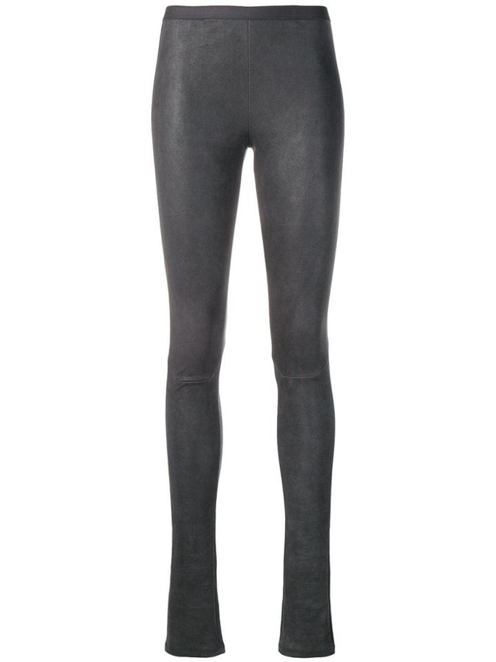 Rick Owens Mid-rise Leggings - Grey