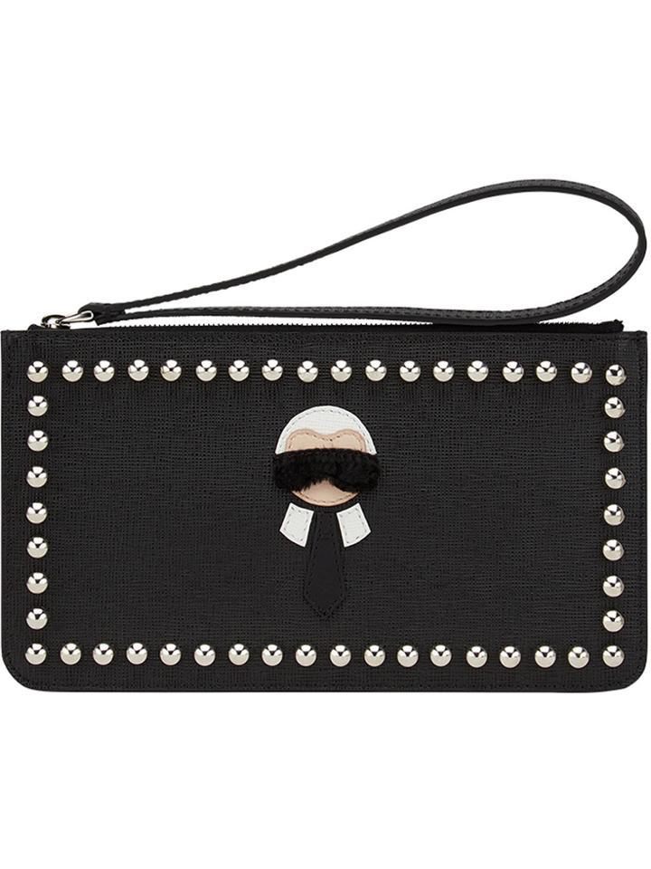 Fendi Karlito Clutch - Black