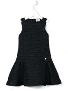 Armani Junior Textured A-line Dress, Girl's, Size: 12 Yrs, Blue