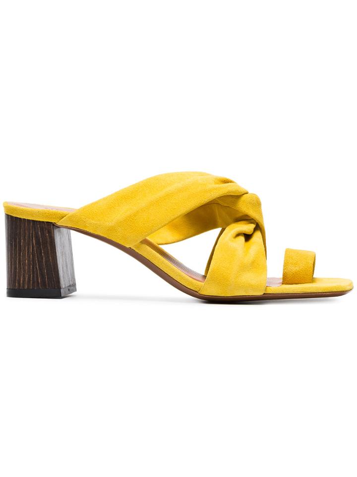 Neous Yellow Inopsis 55 Suede Mules - Yellow & Orange