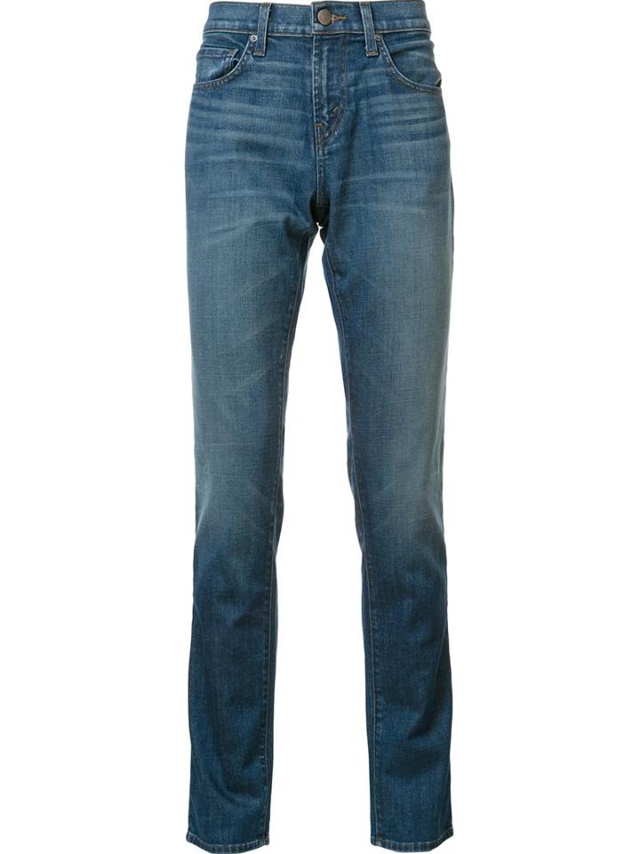 J Brand Straight Leg Jeans, Men's, Size: 33, Blue, Cotton/spandex/elastane