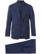Gabriele Pasini - Striped Two-button Suit - Men - Cotton/polyamide/polyester/wool - 52, Blue, Cotton/polyamide/polyester/wool