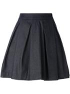 Mcq Alexander Mcqueen Pleated A-line Skirt