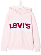Levi's Kids Teen Logo Hooded Sweatshirt - Pink