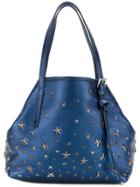 Jimmy Choo Sasha Star Studded Tote - Blue