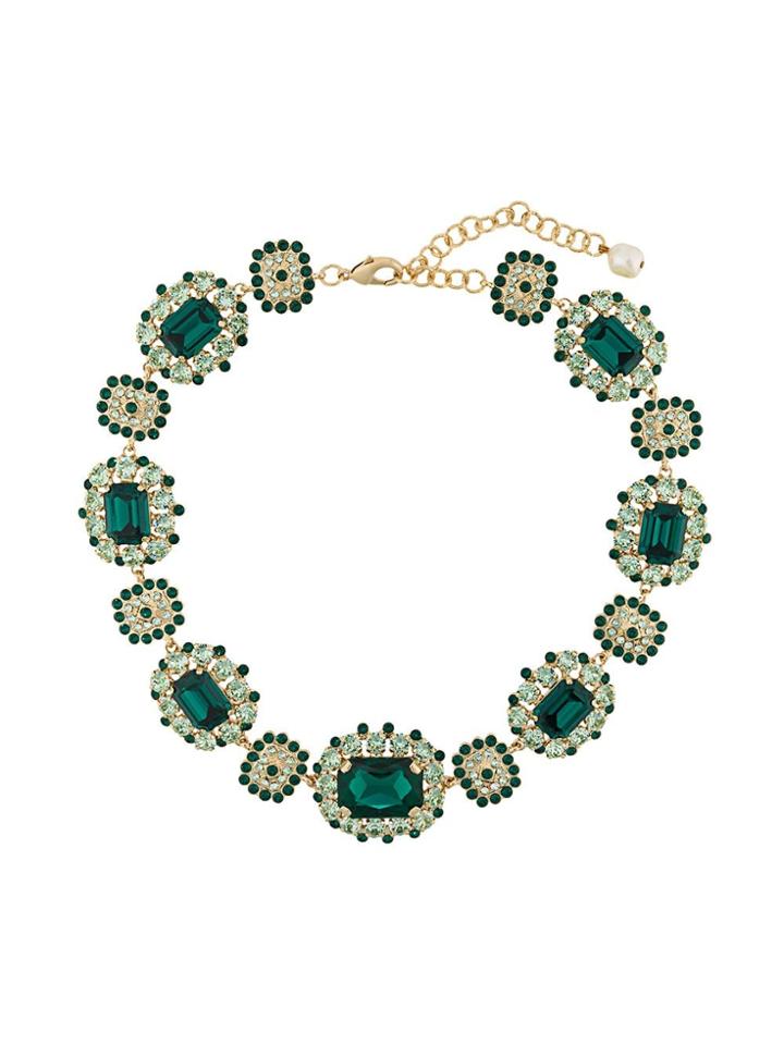 Dolce & Gabbana Crystal-embellished Necklace - Green