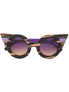 Delalle Defying Sunglasses - Pink & Purple
