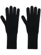 Allude Knit Gloves - Black