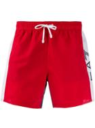 Ea7 Emporio Armani Colour Block Swimming Shorts - Red