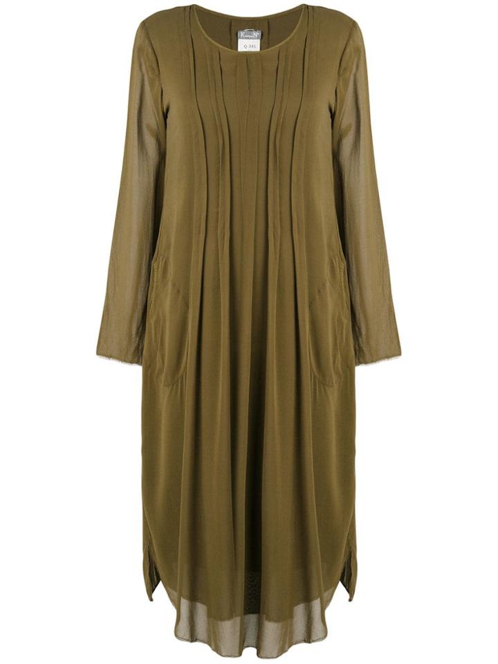 Kristensen Du Nord Flat Seam Detail Dress - Green