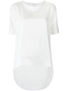 Gloria Coelho - Round Neck Blouse - Women - Polyester/acetate - Gg, White, Polyester/acetate