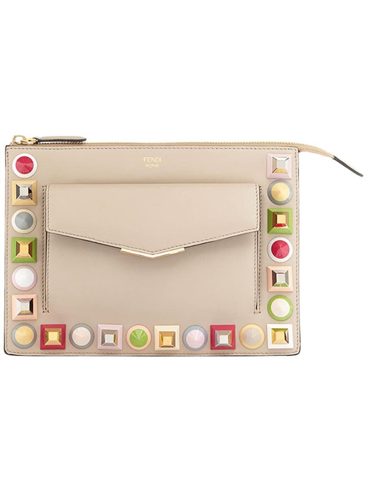 Fendi Mini Pochette Pouch - Nude & Neutrals