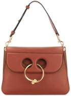 Ring Detail Shoulder Bag - Women - Calf Leather - One Size, Brown, Calf Leather, J.w.anderson