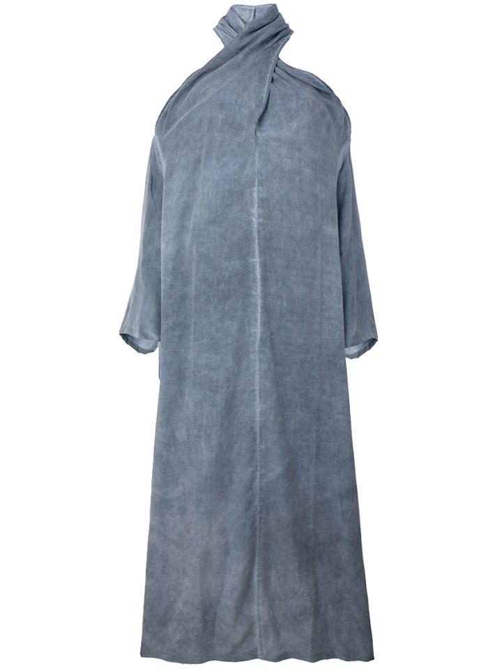 Lost & Found Rooms Long Shoulderless Dress - Blue