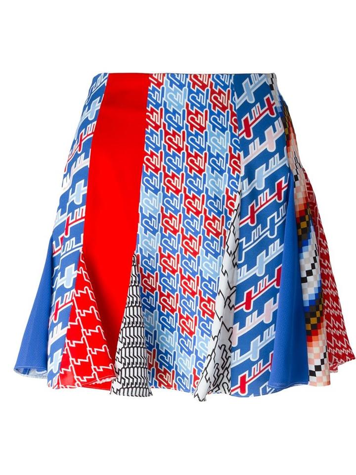 Kenzo Patchwork Houndstooth Skirt