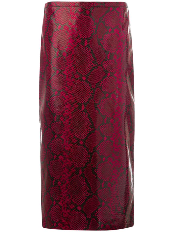 Rochas Fitted Skirt - Red