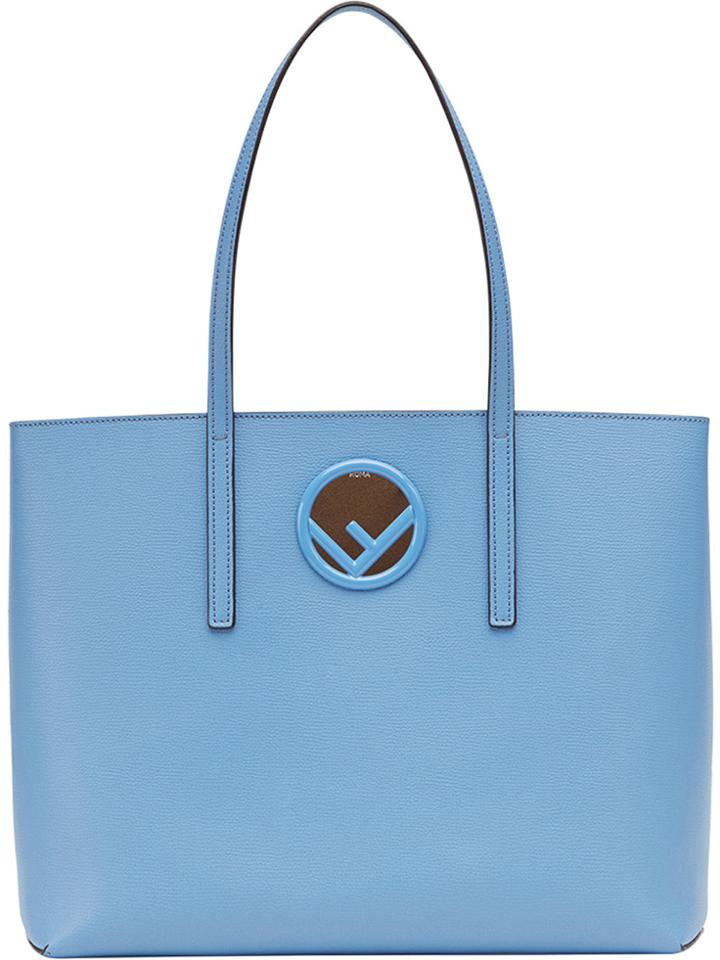 Fendi Logo Shopper Tote - Blue