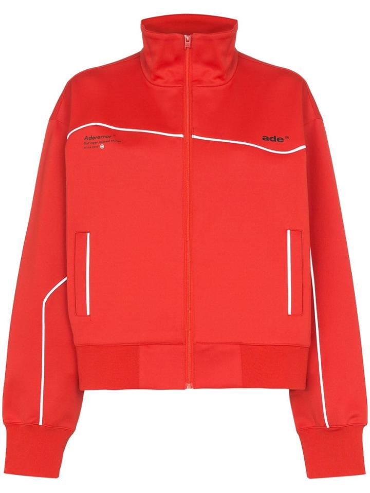 Ader Error Contrast Piping Track Jacket - Red