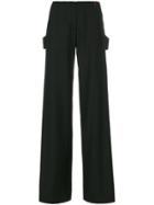 Giacobino Wide-leg Trousers - Black