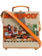 Olympia Le-tan Monopoly Train Clutch Bag - Orange