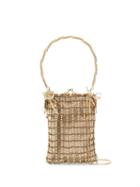 Rosantica Crystal Embellished Clutch - Neutrals