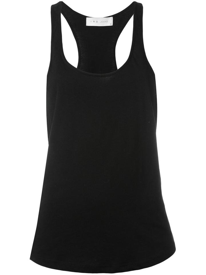 Iro Side Rings Tank Top, Women's, Size: Medium, Black, Cotton/polyester/rayon