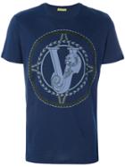 Versace Jeans - Logo Print T-shirt - Men - Cotton - M, Blue, Cotton