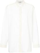 Jil Sander Wool Trim Shirt - White