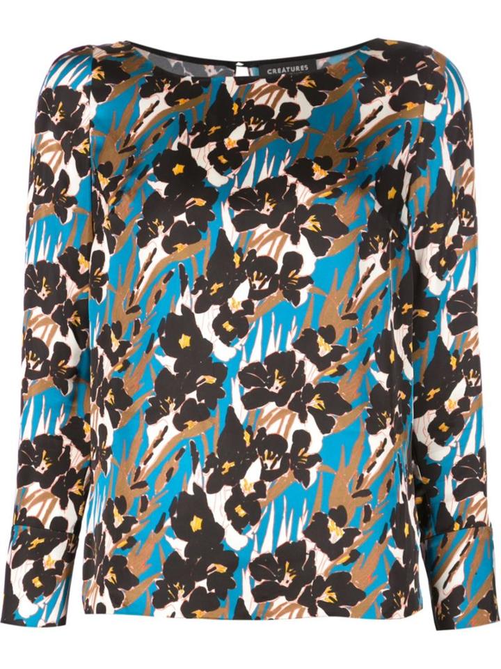 Creatures Of The Wind Toshi Blouse, Women's, Size: 2, Blue, Viscose