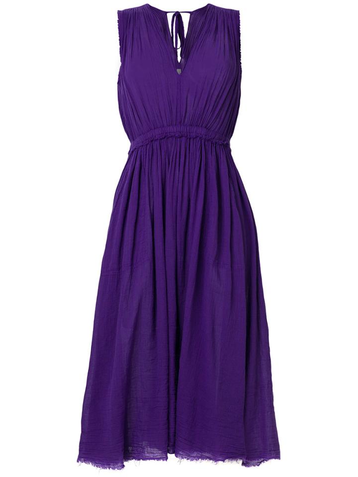 Raquel Allegra Raw Edge Dress - Pink & Purple