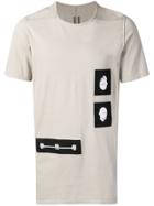 Rick Owens Drkshdw Patch-work Short Sleeve T-shirt - Grey