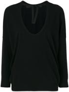 Semicouture Neck Tie Jumper - Black