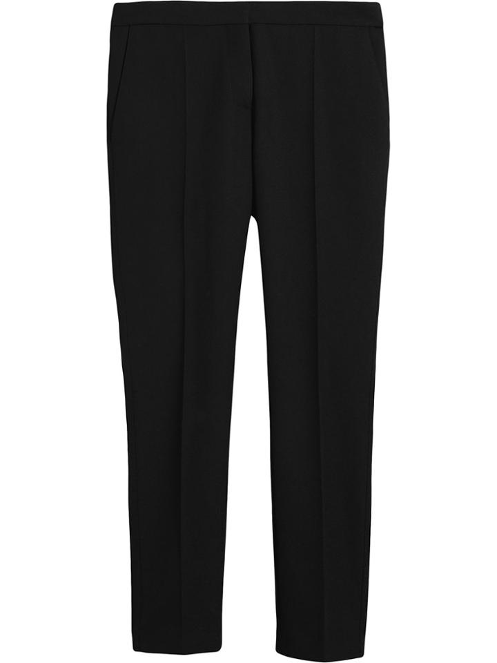 Burberry Straight-fit Wool Tailored Trousers - Black