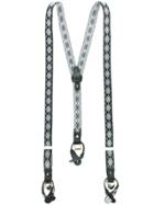 Tagliatore Diamond Print Braces - Black