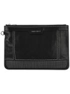 Jimmy Choo Derek Clutch, Men's, Black, Calf Leather/metal