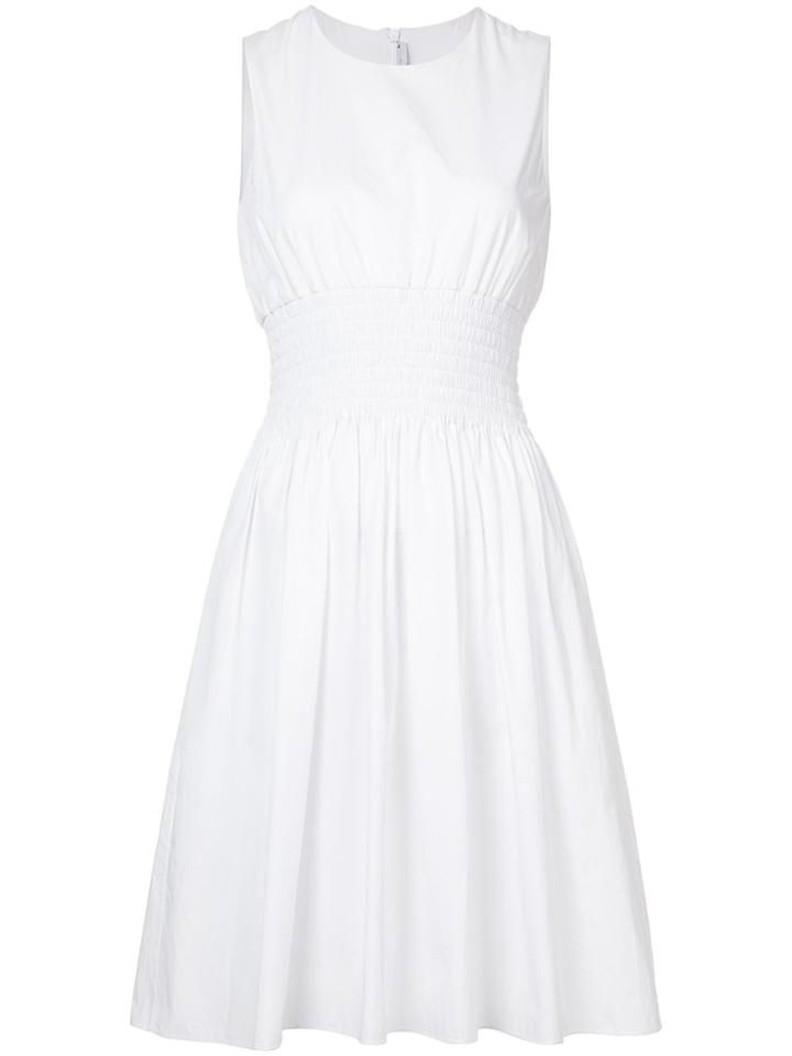 Rosetta Getty Flared Fitted Dress - White