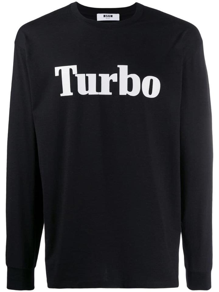 Msgm Turbo Sweatshirt - Black