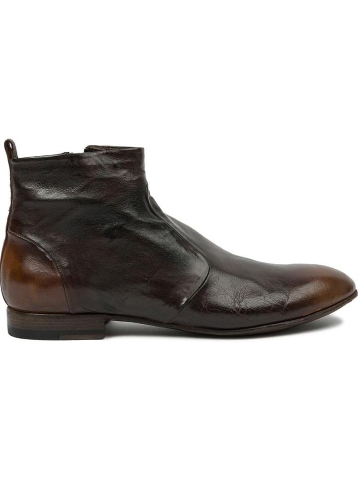 Silvano Sassetti Ankle Boots, Men's, Size: 7, Brown, Leather