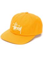 Stussy Embroidered Logo Baseball Cap - Yellow