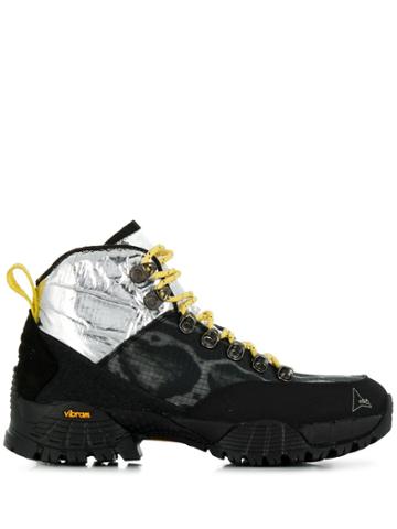 Roa Metallic Panel Sneakers - Silver