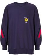 Facetasm Panelled Contrast Trim Sweatshirt - Purple